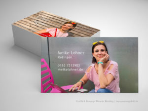 Personal-Design Visitenkarten für Meike Lohner - Wenckesweg